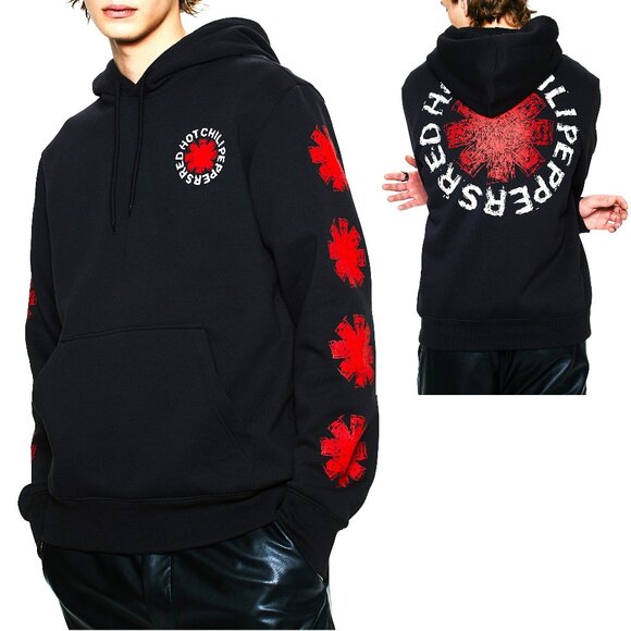 Red Hot Chili Peppers Asterisk Logo punk rock HM Official Hoodie L NWT - Picture 1 of 7
